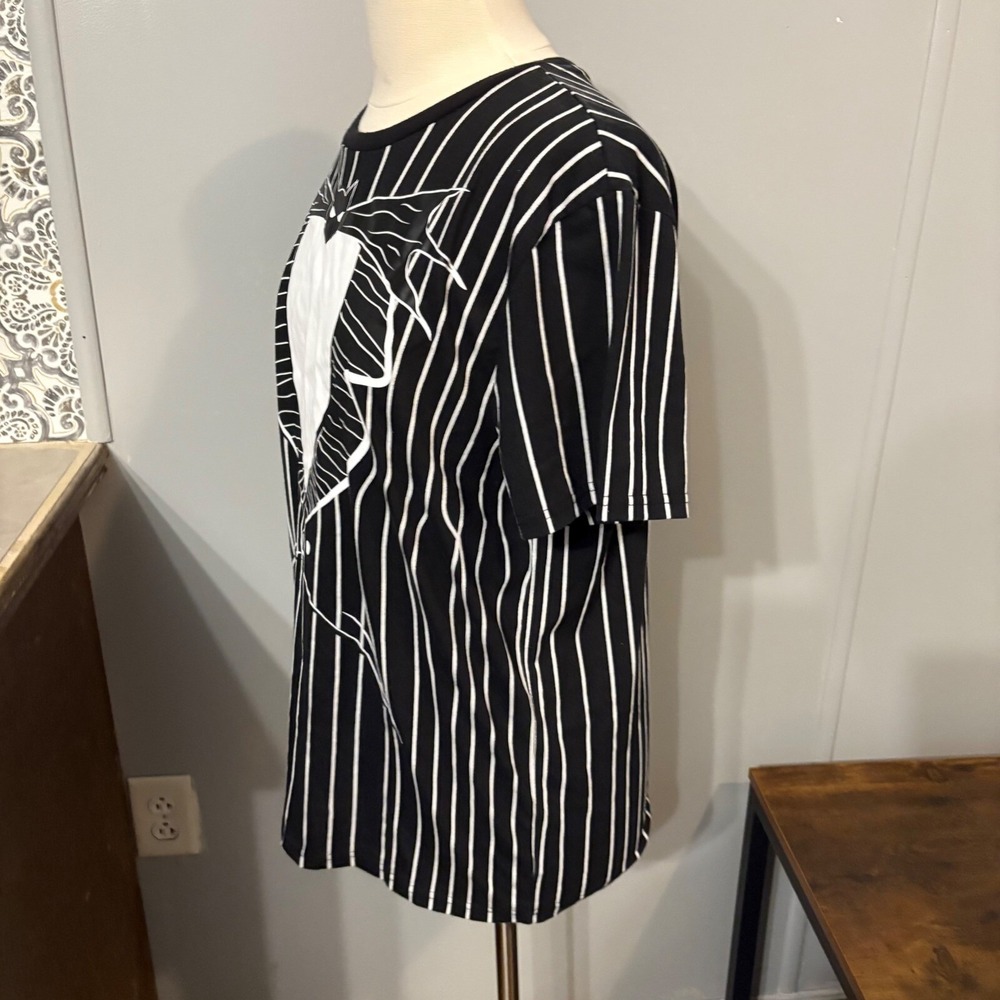 Disney Nightmare Before Christmas Jack Skellington Pinstripe Shirt (Adult Large) - Picture 3 of 5